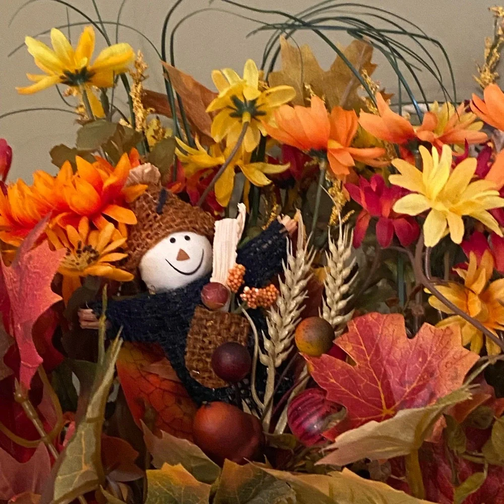 Lot of Autumn Faux Flora pieces